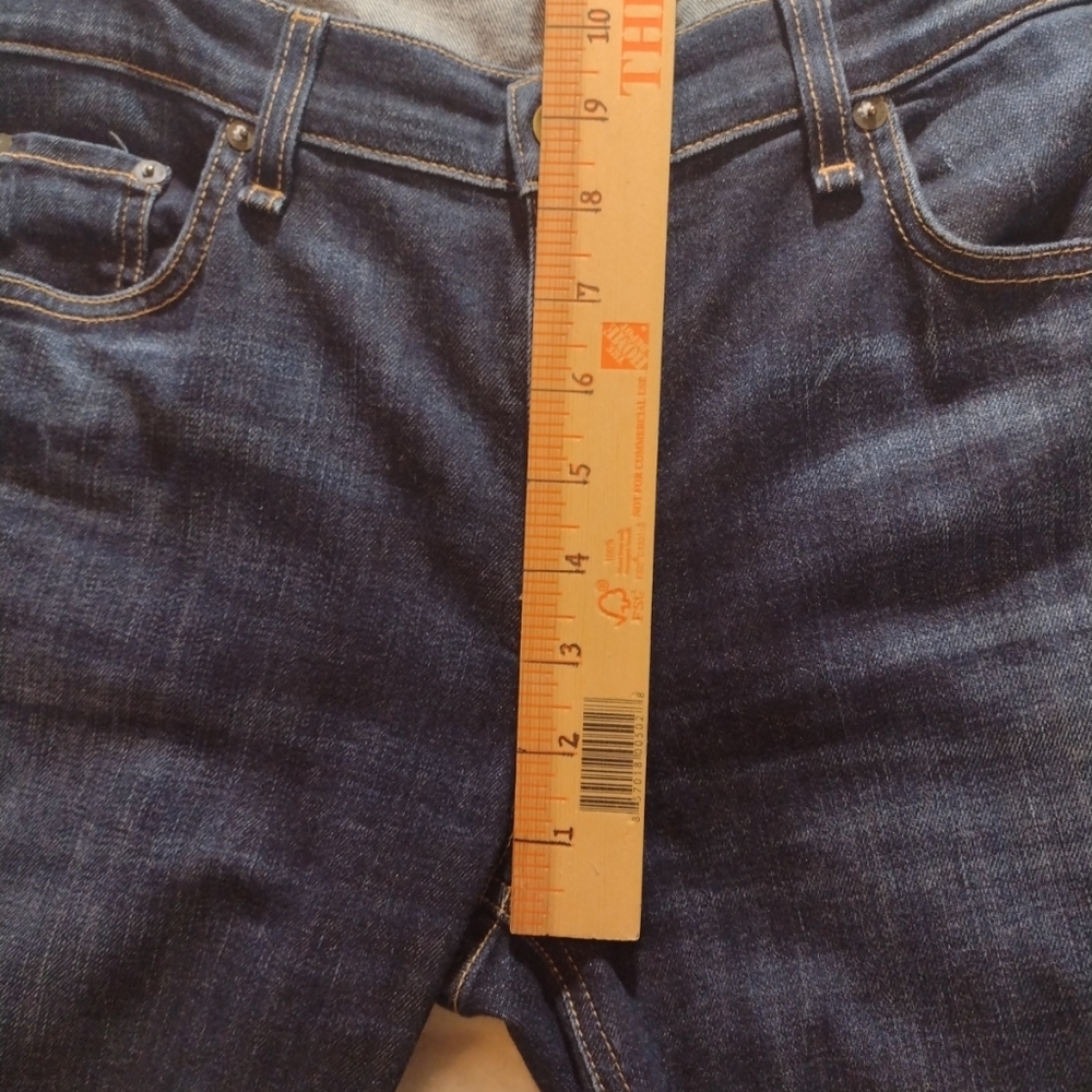 rag & bone Dre Low Rise Boyfriend Jeans Womens 32 Dark Wash/Yesler Frayed Hem - Picture 12 of 15